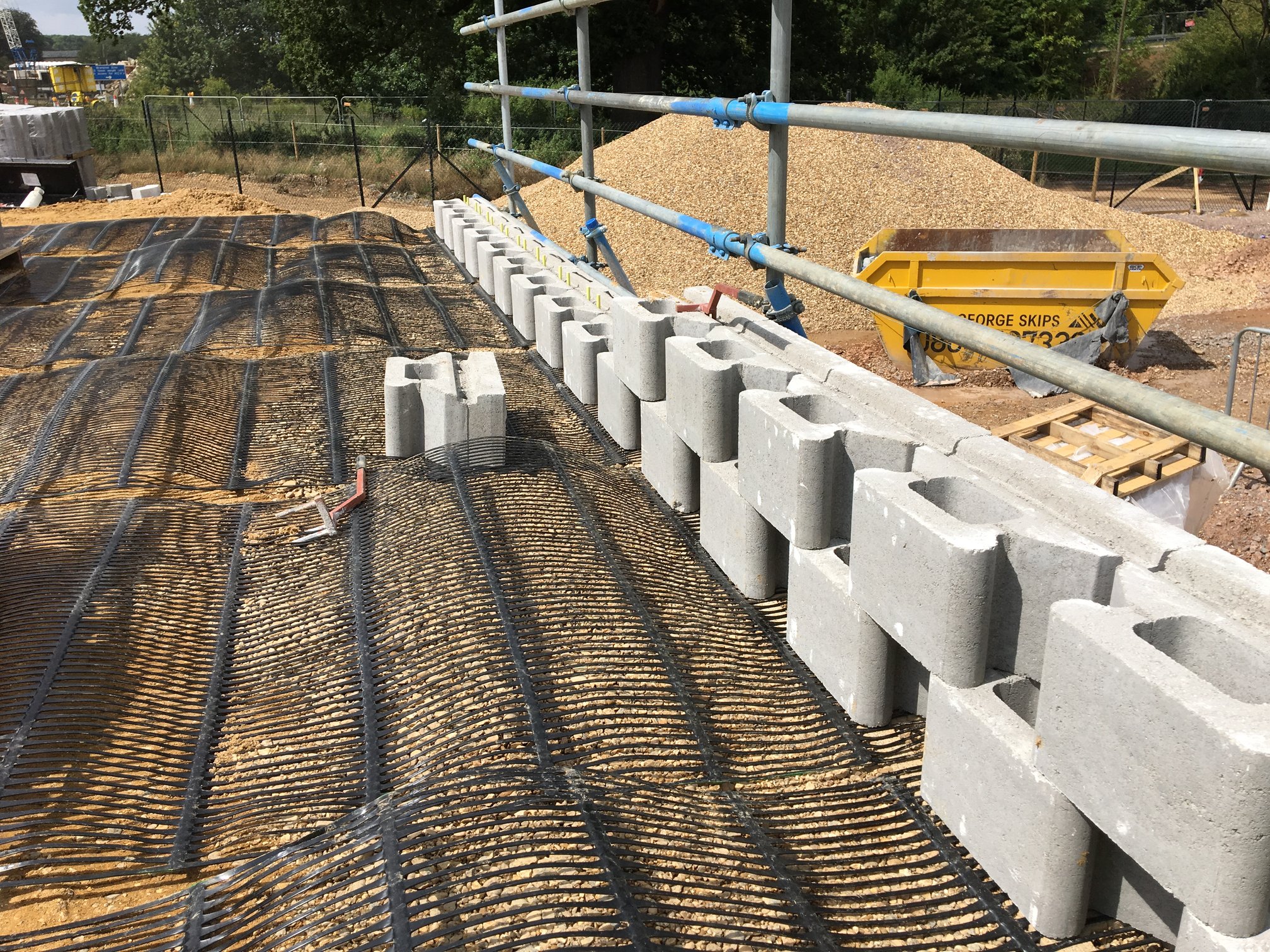 What is a reinforced soil wall?